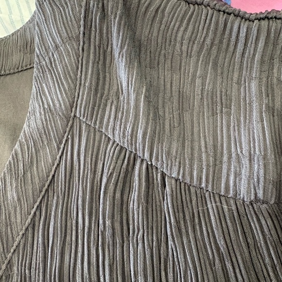 J. Jill Charcoal Textured Pattern Dressy Midi Dress M - Picture 8 of 14